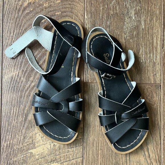 Black Original *Salt Water Sandals* | Water-Friendly | *Women's 6 / Hoy 4* | EUC - Picture 4 of 12
